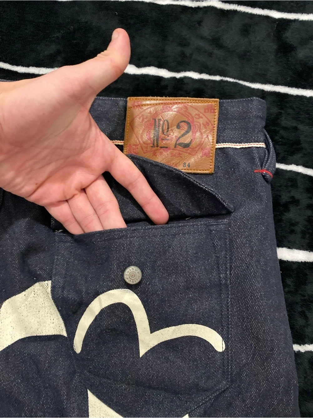 Evisu multi pocket